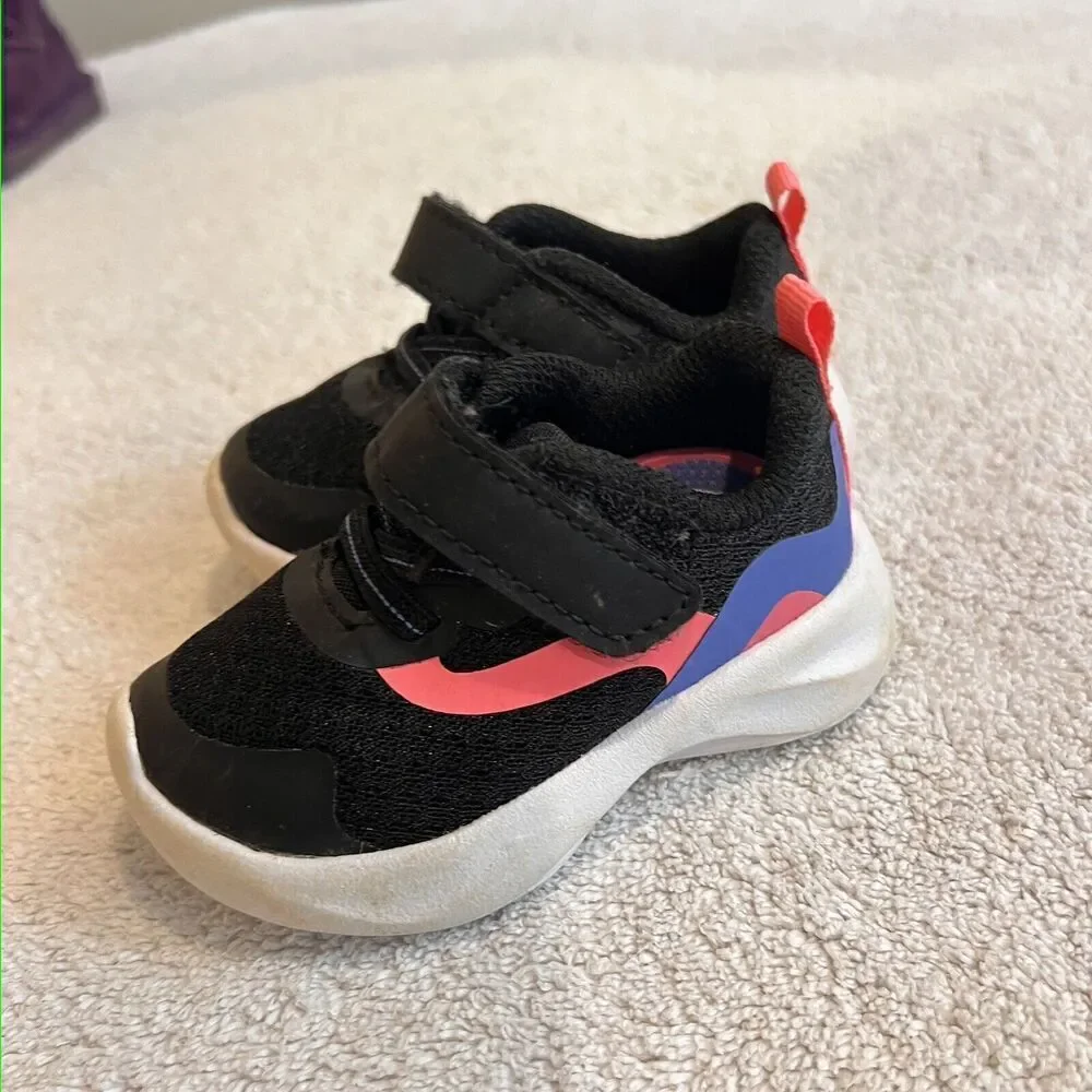 Lot Little Love Bug Leather Shoe 4 Baby Girl Floral Gymboree Sneakers Athletic 3